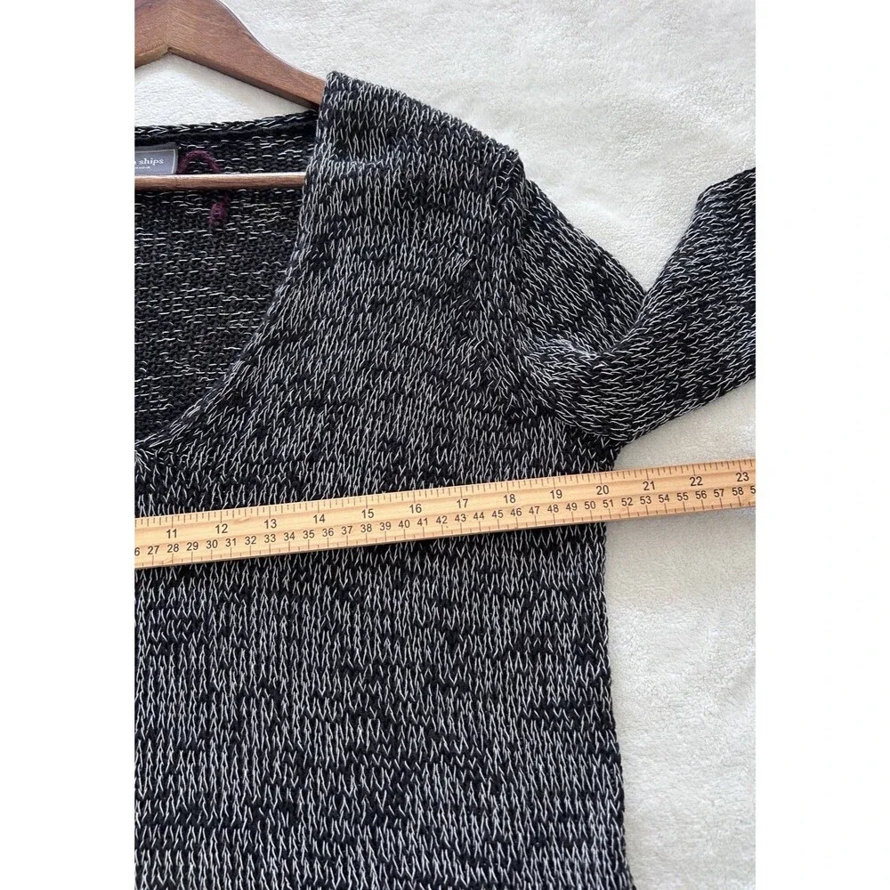 Wooden Ships Knit Sweater XS/Small Marled Boxy Cropped Lightweight - Picture 10 of 12